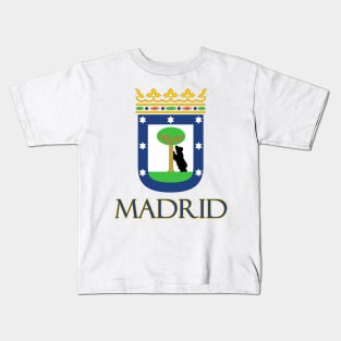 Madrid, Spain - Coat of Arms Design Kids T-Shirt